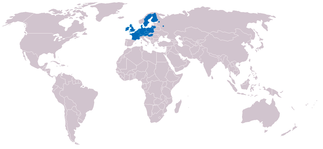 Northern Europe map